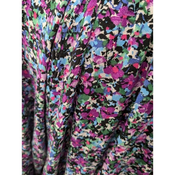 AVA VIV Tops Womens 1X Blouse Multi Floral Balloon Long Sleeve Boho Chic Cottage - Picture 10 of 13